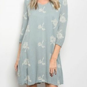 *One left! Flower Print Boho Dress {Boutique}